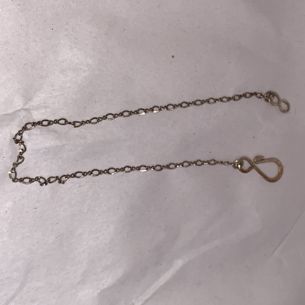 8 12 Long Sterling Silver Figure 8 Bracelet 34$